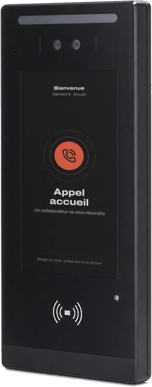 Portier vidéo IP de l’entrée, qui appelle l’accueil